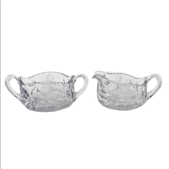 VINTAGE Brilliant Cut Glass Creamer Sugar Bowls - Picture 1 of 14
